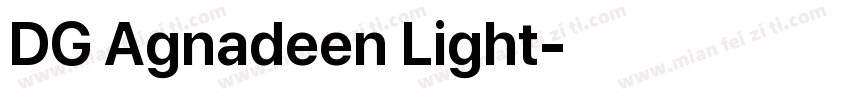 DG Agnadeen Light字体转换